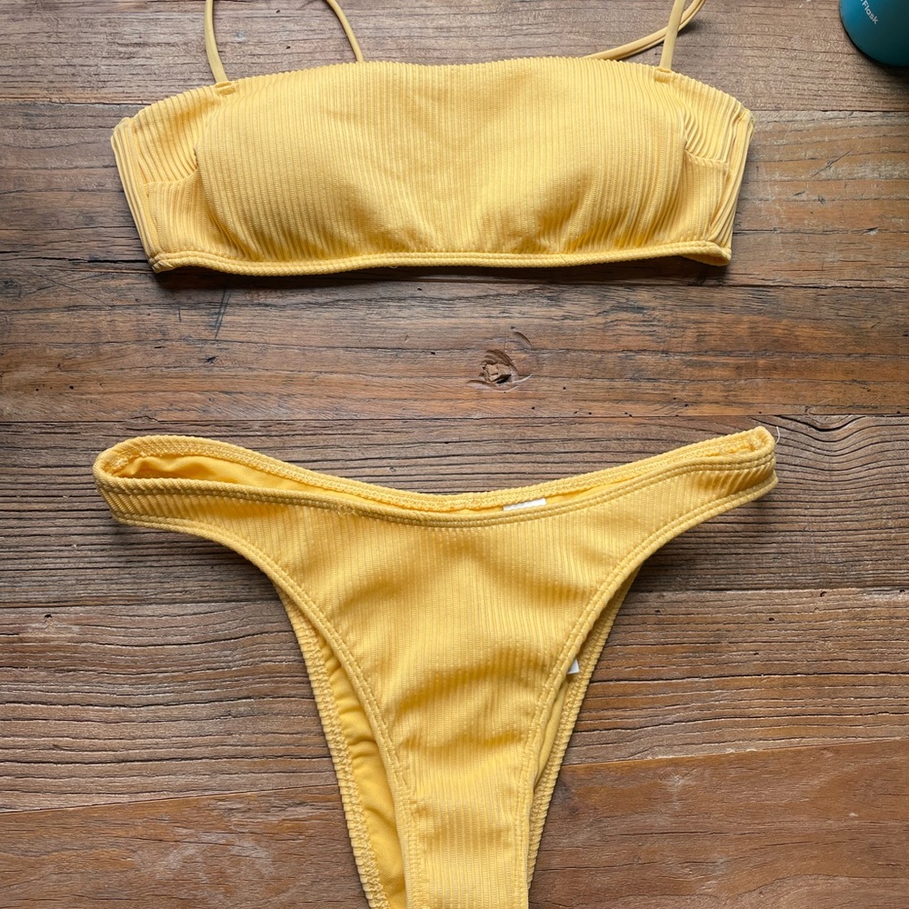 Yellow bikini